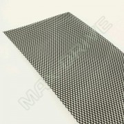 Облицовка радиатора (сетка декоративная) алюминий, серебро 100 х 30 см, ячейки 10мм х 5,5мм DKS-010